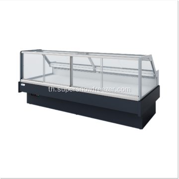 Square Front Sliding Deli Display Chiller สำหรับซูเปอร์มาร์เก็ต